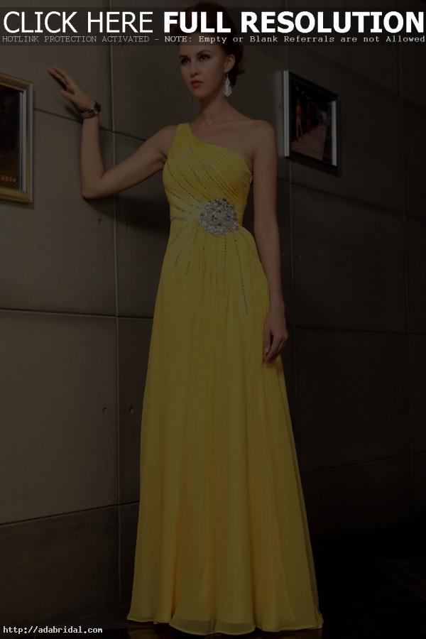 yellow gown dress