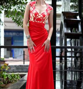 Red Paris Dress #30541 image