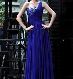 One Shoulder Sequins Bra Party Dresses #30581 image